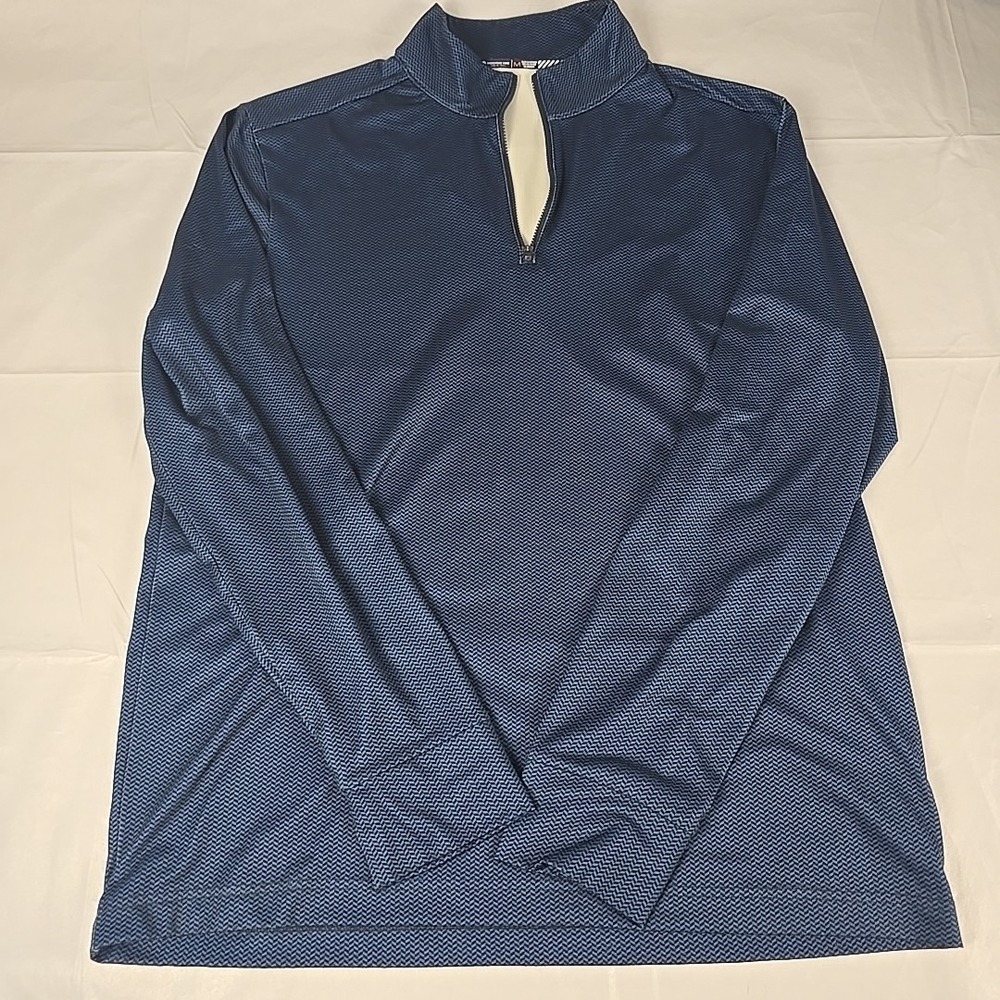 Southern Tide Golf Jacket Mens Medium Blue Tide To Trail 1/4 Quarter Zip
